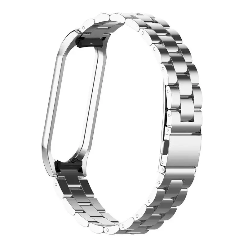 Для mi Band 4 ремешок из металла из нержавеющей стали для Xiaomi mi Band 3 ремешок совместимый браслет для mi band 3 браслеты mi Band 3