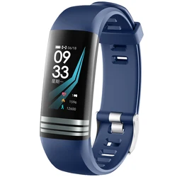 NEW 2020 Fitness Bracelet Body Thermometer Smart Bracelet Fitness Tracker Smart Watch Heart Rate Monitor Smart Band Watch Men