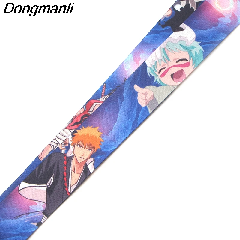 PC188 аниме брелок для ключей Bleach Lanyards держатель удостоверения личности ID карта Пропуск Тренажерный зал мобильный телефон USB бейдж держатель ключевой ремень