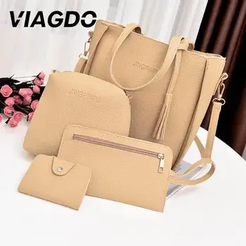 

Tote Bag Handbag Women Casual Bags Female Receive Small Change PU 4 Colors Elegant Accessories High Capacity Travel Beauty