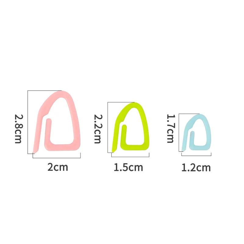 KOKNIT 15pcs 3 Sizes Stitch Markers Plastic Knitting Stitch Markers Crochet Locking Tool Craft Ring Knitting Tools  (2)