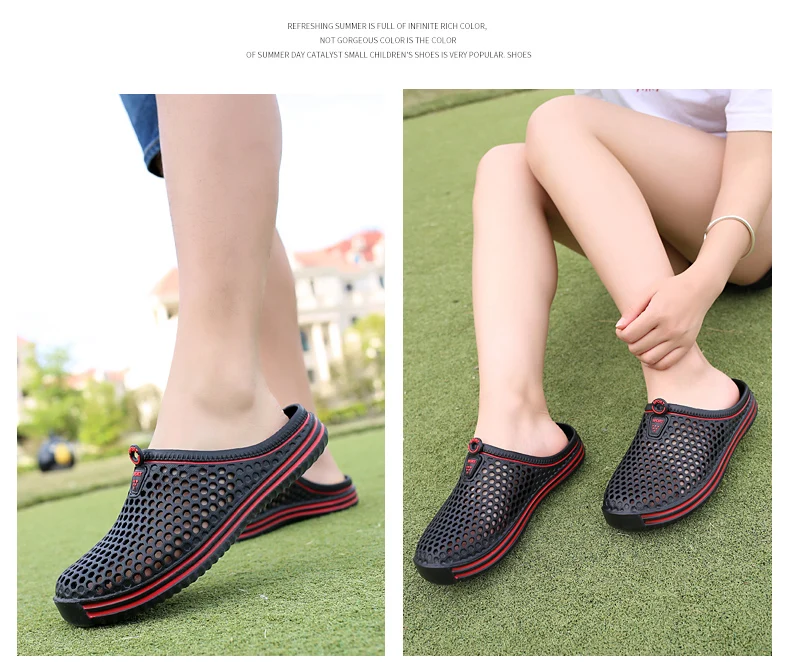 Men Sandals Woman Beach Shoes Ligthweight Quick-drying Garden Clog Breathable Slip-on Trekking Sandals