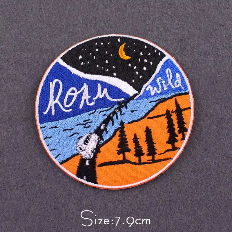 Hot Iron On Patches Scenic Travel Outdoor Collection Commemorative  embroidery DIY decorated clothes shoes hats patch badges - AliExpress