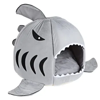

Warm Soft Cat House Winter Pet Sleeping Bag Beautiful Shark Dog Kennel Cat Bed Puppy Small Dog Cushion Sofa Pet Products