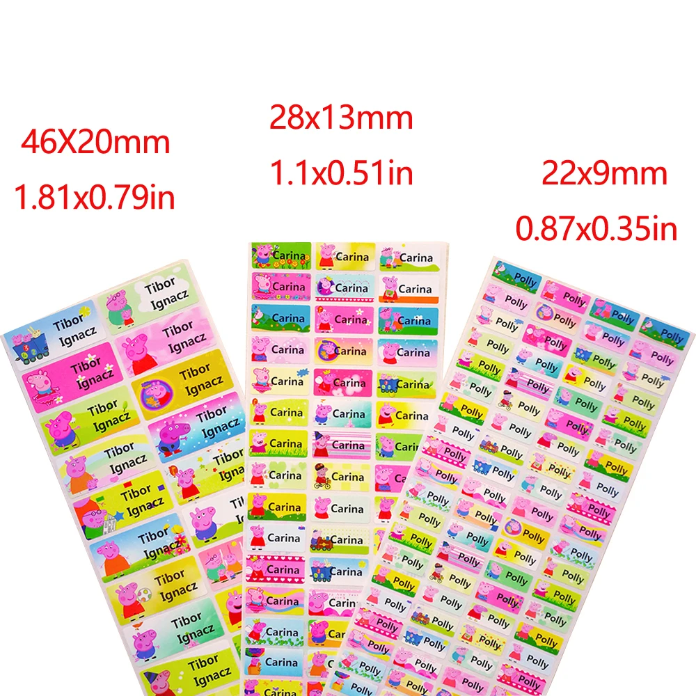 

Customize Name Stickers Cute Carton Pattern Children Tag Boy Girl School Stationery Labels Personalized Sticker