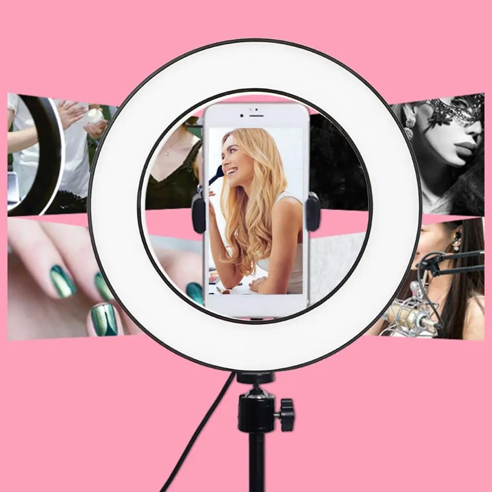 6-дюймовый светодиодный кольцевой Светильник Жизни трансляции селфи ...