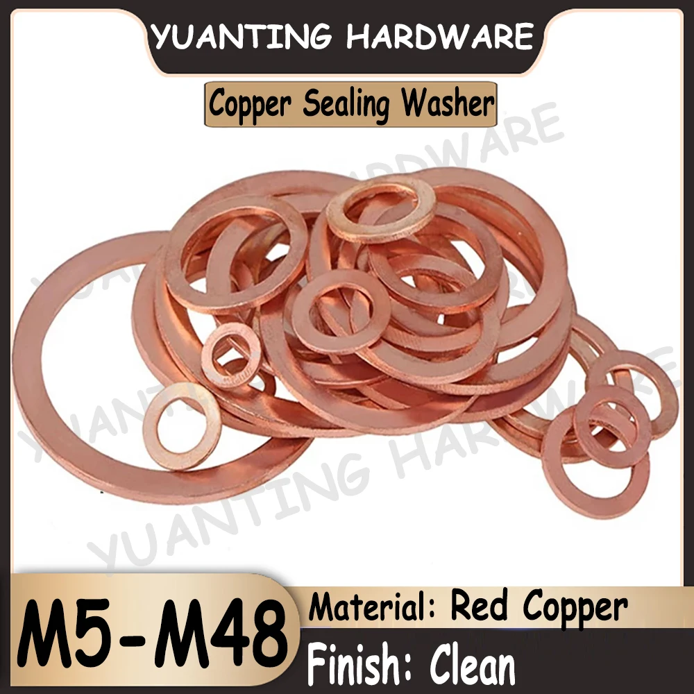 1piece30pcs M5 M6 M8 M10 M12 M14 M16 M18 M20 M22m48 Red Copper