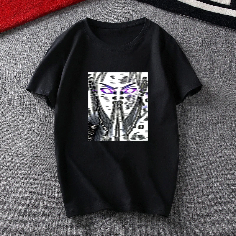 Black-03 Харадзюку мультфильм аниме Наруто Боль футболки для мужчин Уличная короткий рукав топы тройник японский 3D Забавный принт хип-хоп Мужская футболка - Цвет: Black-03