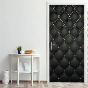 

Anti-leather Door Wallpaper 3D Sticker Porte Home Design Door Decor Decal Self Adhesive DIY Bedroom Decoration Poster Wall Mural