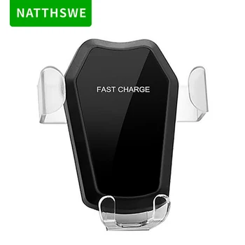 NATTHSWE 10 ワット車のワイヤレス充電器 iphone XS 最大サムスン S9 Xiaomi ミックス 2S Huawei 社メイト 20 車の高速充電電話ホルダー