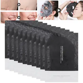 

10pcs Oxygen Bubble Facial Mask Nourishing Moisturizing Hydrating Foam Mask Shrink Pores Face Care