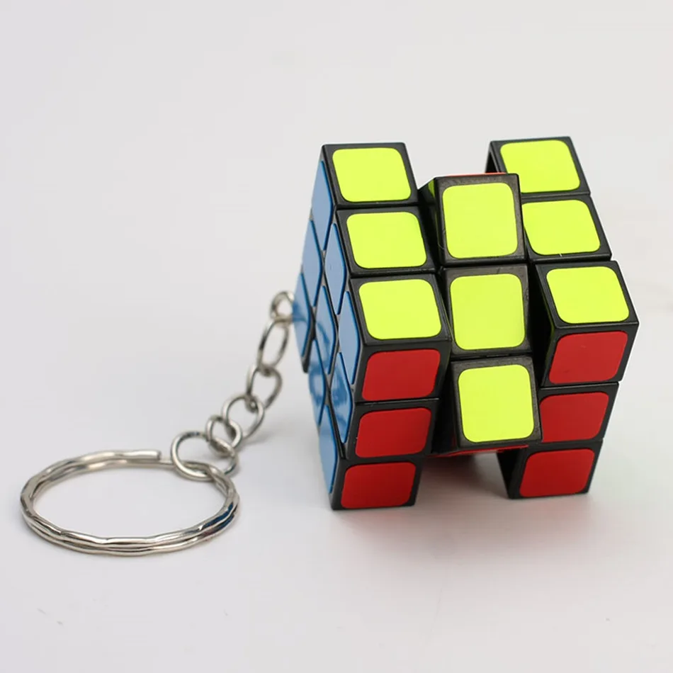 Magic Cubes Keychain magic cube puzzle puzzle cube magic puzzle toy puzzle toys 3x3x3 3CM Magic Cubes Pendant Twist Puzzle Toys for Children Gift Cube