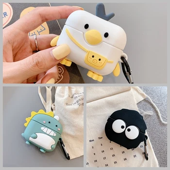 

For EDIFIER X3 TWS Wireless Bluetooth Earphone bluetooth case for Edifier v02 /minibus funny cartoon Silicone Protection cover