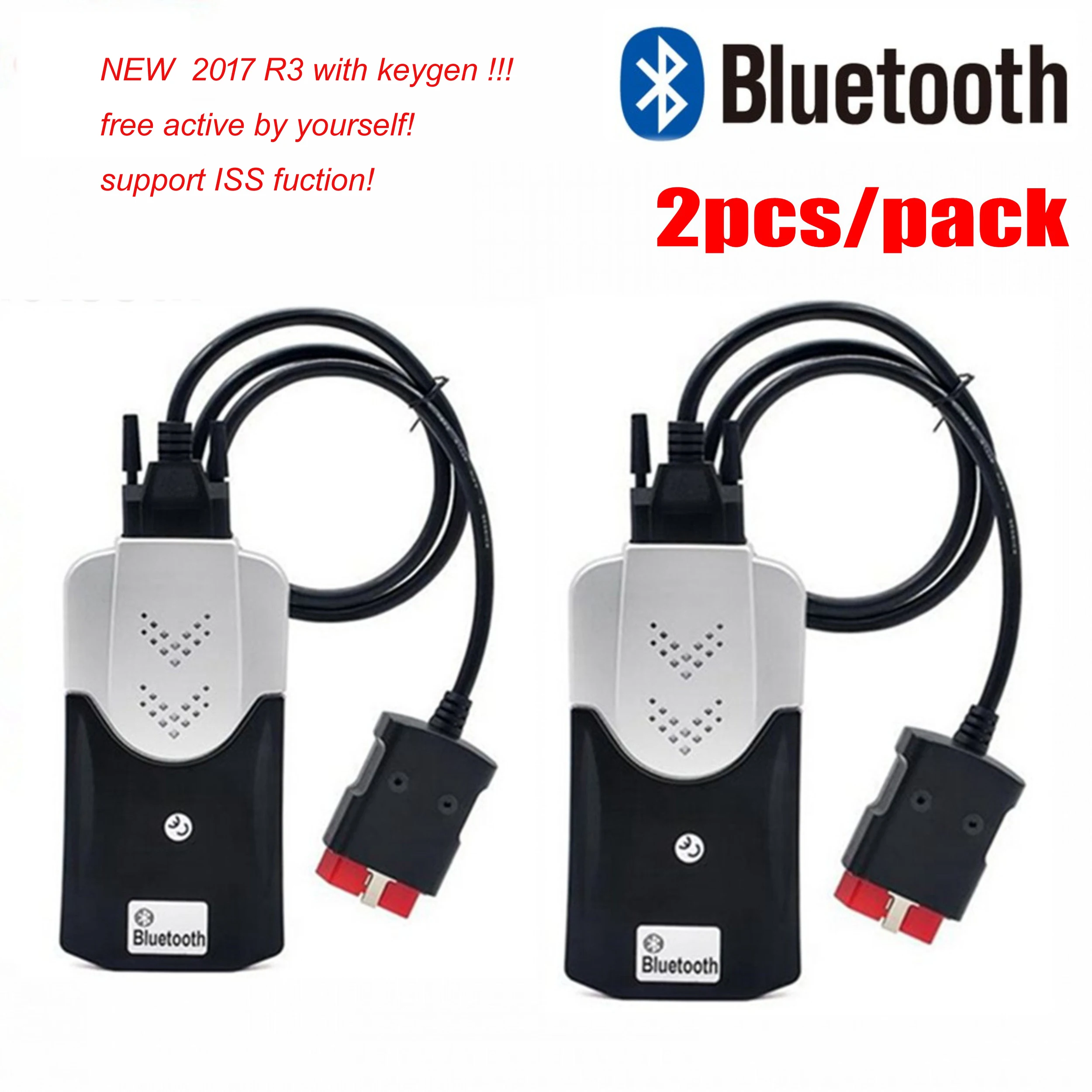 2 шт./упак. Лучшая цена vd tcs pro с Bluetooth 2017.R3 генератором ключей на dvd для диагностики