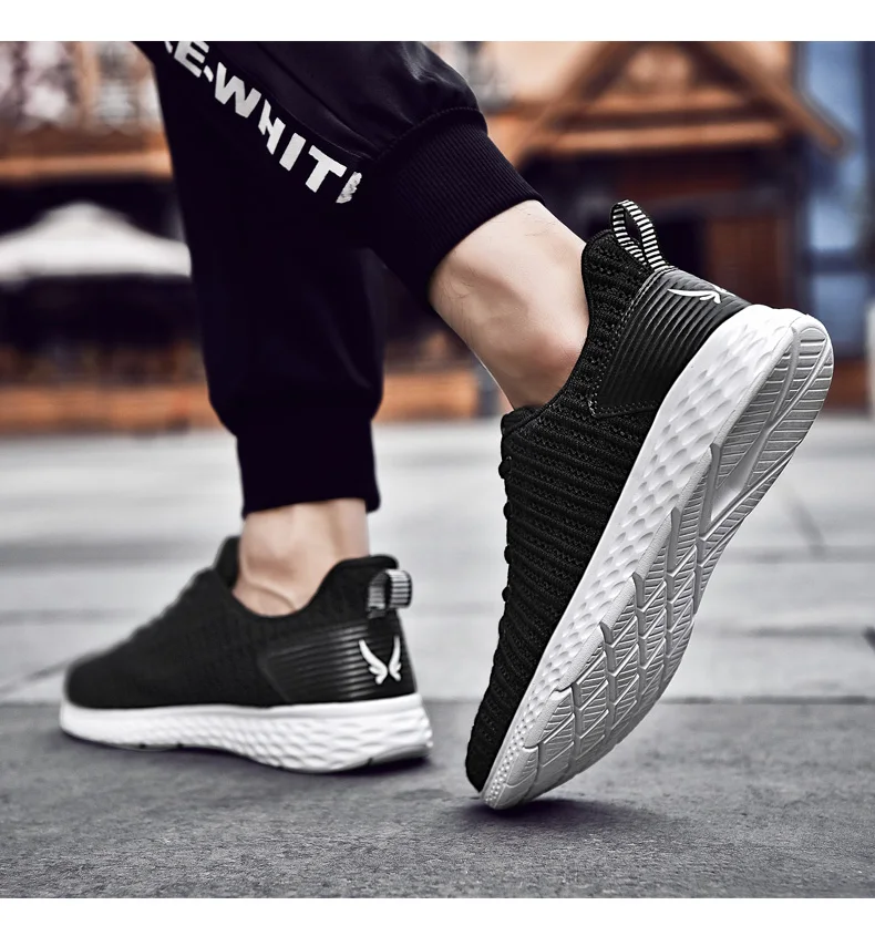 Men's Shoes Sneakers Spring New Mesh Men Casual Shoes Lac-up Lightweight Comfortable Breathable Walking Men Plus Size Shoes