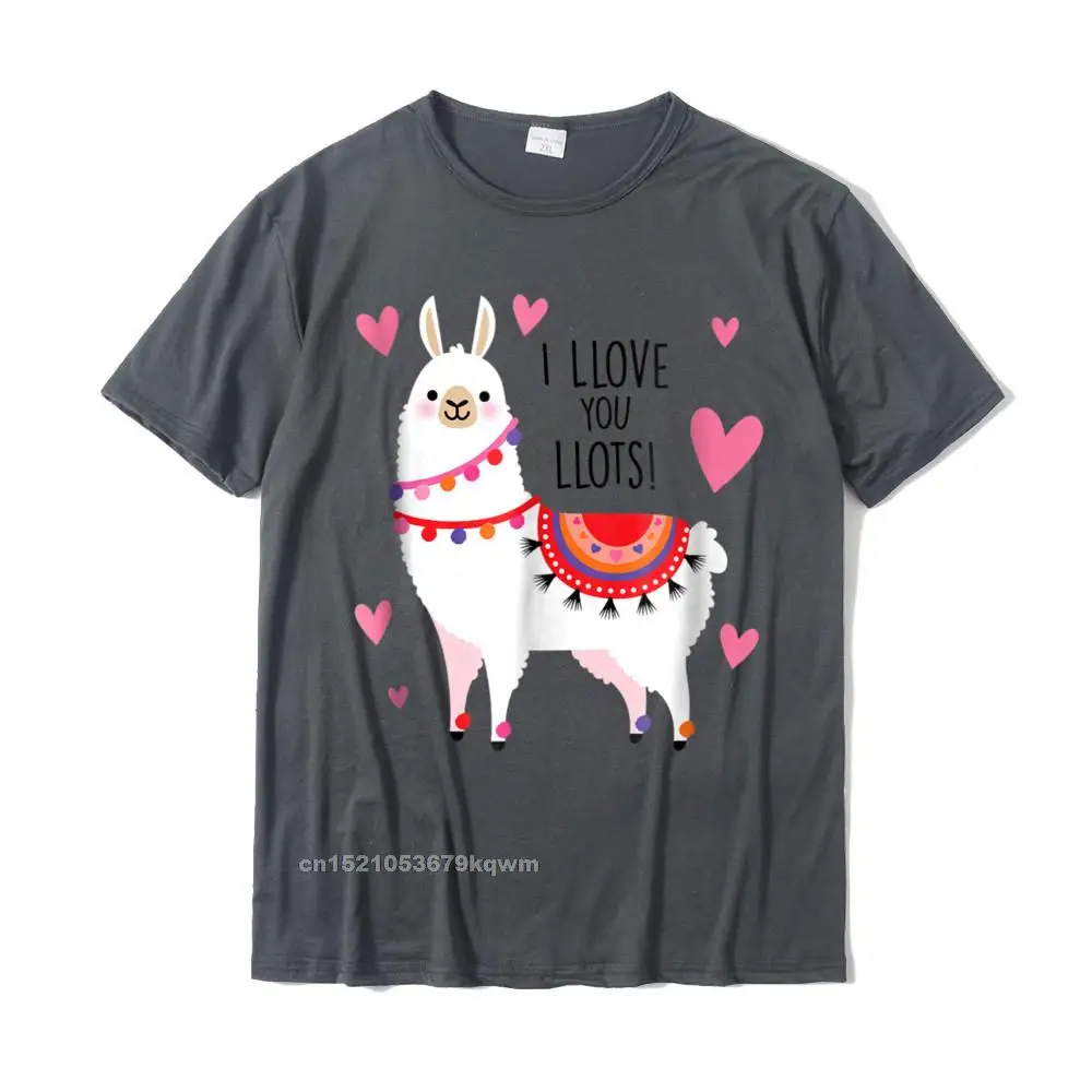 Graphic Men Top T-shirts O Neck Short Sleeve 100% Cotton Fabric Custom Tops Tees Camisa Tops Shirts Free Shipping Cute Llama shirt with funny quot I love you llots quot text__4469 carbon