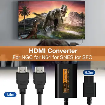 

Rondaful 720P HDMI Switch Converter For N64 SNES NGC SFC To HDTV Video Scart Cable Convenient Splitter Game Console Conversion