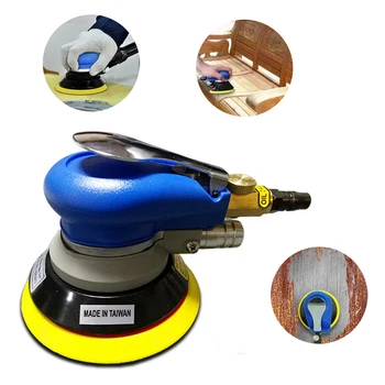 

5 Inch Air Sander Polished Grinding Machine Non-Vacuum Matte Surface Circular Pneumatic Sandpaper Random Orbital Hand Tools