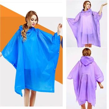 

Adult Fashion cloak raincoat eva eco-transparent raincoat outdoor mountaineering travel Waterproof Rain Poncho Cloak
