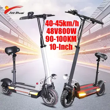 Günstig Elektrische Scoote 48V 800W Lithium-Batterie Für Erwachsene 10 Zoll Duty Freies EU UK UNS Erwachsene Elektrische Skateboard E Tretroller