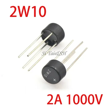 

10PCS 2W10 2A 1000V DIP-4 DIP4 bridge rectifier new and original IC