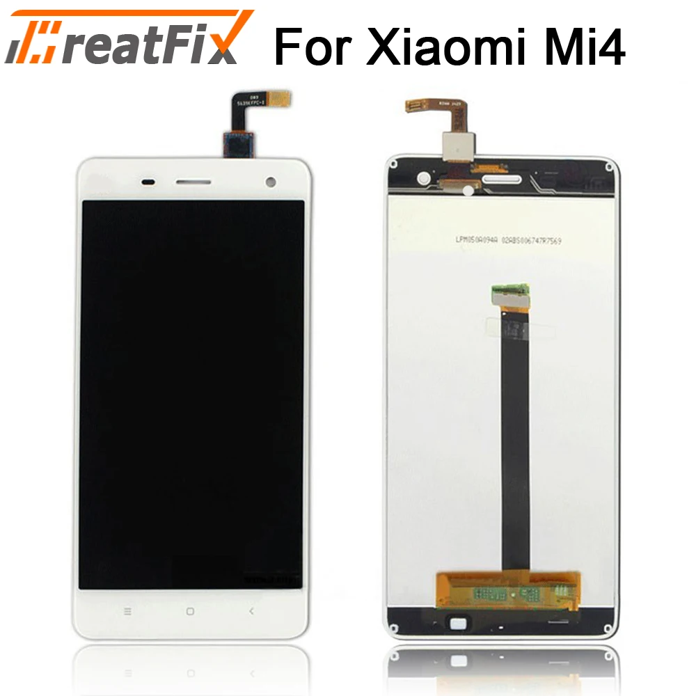 Display For Xiaomi Mi4 LCD Touch Screen Digitizer with Frame Original Replacement White 5.0 inch Mi 4 | Мобильные телефоны и