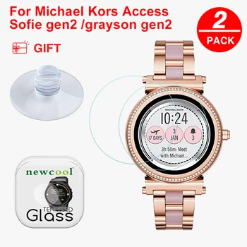 

3pcs Tempered Glass Screen Protector For Michael kors access sofie gen 2 Watch Protective Screen Guards For grayson gen2