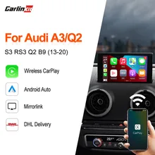 Carlinkit 2.0 Wireless Auto Smart Box For Audi A3 S3 RS3 Q2 Q2L 2013-2020 Support Carplay Android Auto Connect Mirrorlink IOS 14