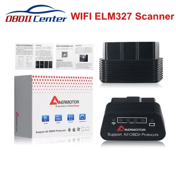 Сканер для автодиагностики AERMOTOR, WI-FI, ELM327 1,5, ELM 327, OBDII V1.5, WI-FI, интерфейс OBD2, Поддержка Android, IOS, ПК Сканер для автодиагностики AERMOTOR, WI-FI, ELM327 1,5, ELM 327, OBDII V1.5, WI-FI, интерфейс OBD2, Поддержка Android, IOS, ПК