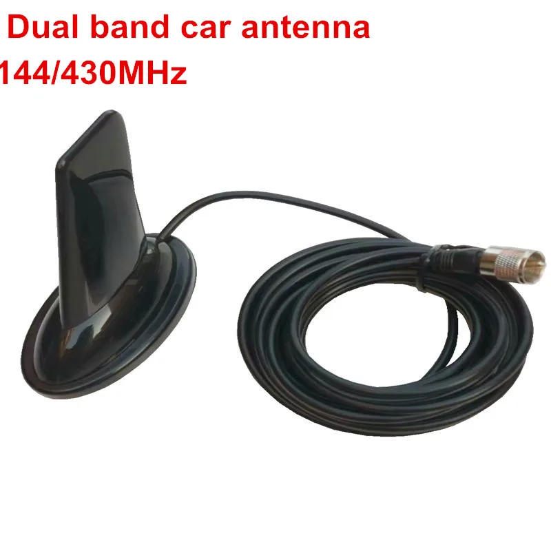 Dual band car shark fin antenna 144/430MHz car roof dual vhf uhf amteur mobile radio antenna sg 506 vhf uhf 144mhz 430mhz dual band mobile car whip antenna for two way radio pl259