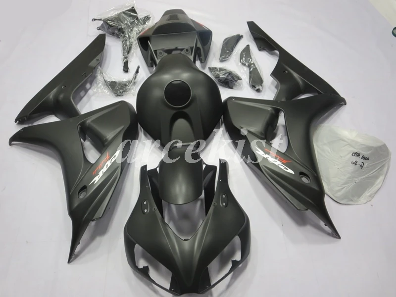 4 подарки литья под давлением ABS Обтекатели комплект подходит для CBR1000RR 2006 2007 06 07 1000 RR CBR1000 Кузов Набор красный черный
