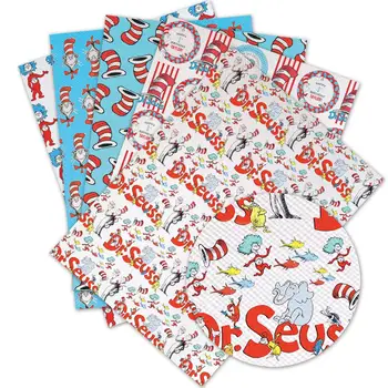 

Snythetic Leather Sheets Printed Faux Leather Fabric for DIY Hair Bow Material L1080