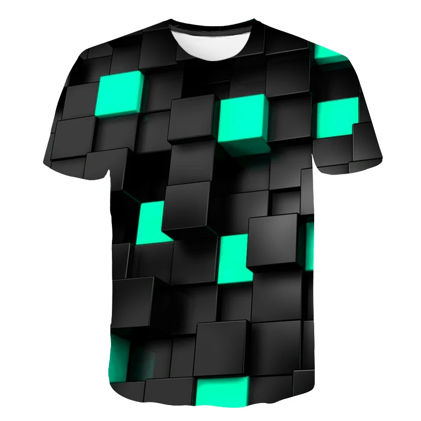 New Brand Plaid T shirts Men Geometric Tshirt Homme Stripes Tshirts Casual Vortex T shirt 3d Colorful Print Mens Clothing