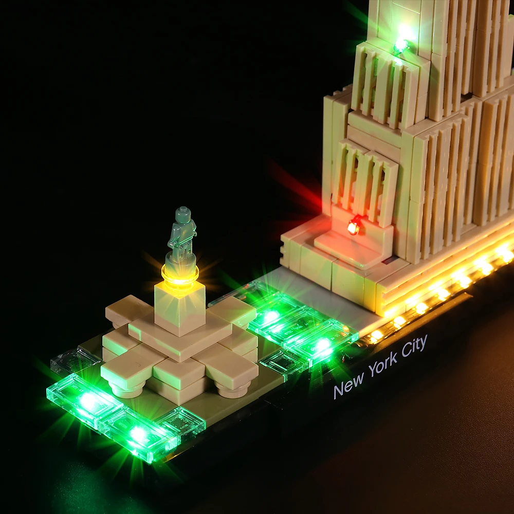 Vonado LED Lighting Kit for 21028 Architecture New York City Light Kit, Not Included the Building Block 5
