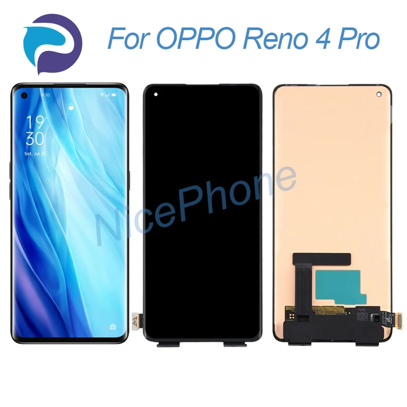

For OPPO Reno 4 Pro LCD Screen + Touch Digitizer Display 2400*1080 CPH2019 Reno 4 Pro LCD Screen Display 1