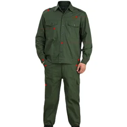 Summer overalls labor insurance thin suits cottonauto repair weldingcotton toolingdirt-resistant and quick-drying work clothes