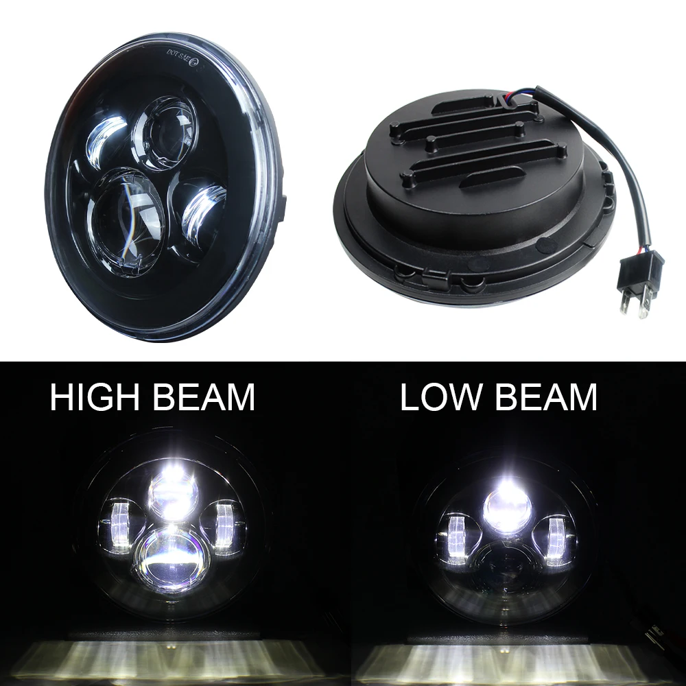 7-дюймовый светодиодный фонарь для мотоцикла Hi/low Beam с сигналом поворота DRL 30 Вт противотуманная фара 4,5 ”дополнительные фары для любых моделей 7" 4,5 дюймов