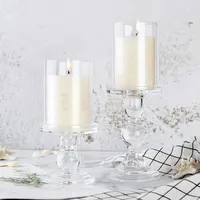 1pc 3 46 4 52 5 51 in Glass Candle Holders for Pillar Candle and Taper