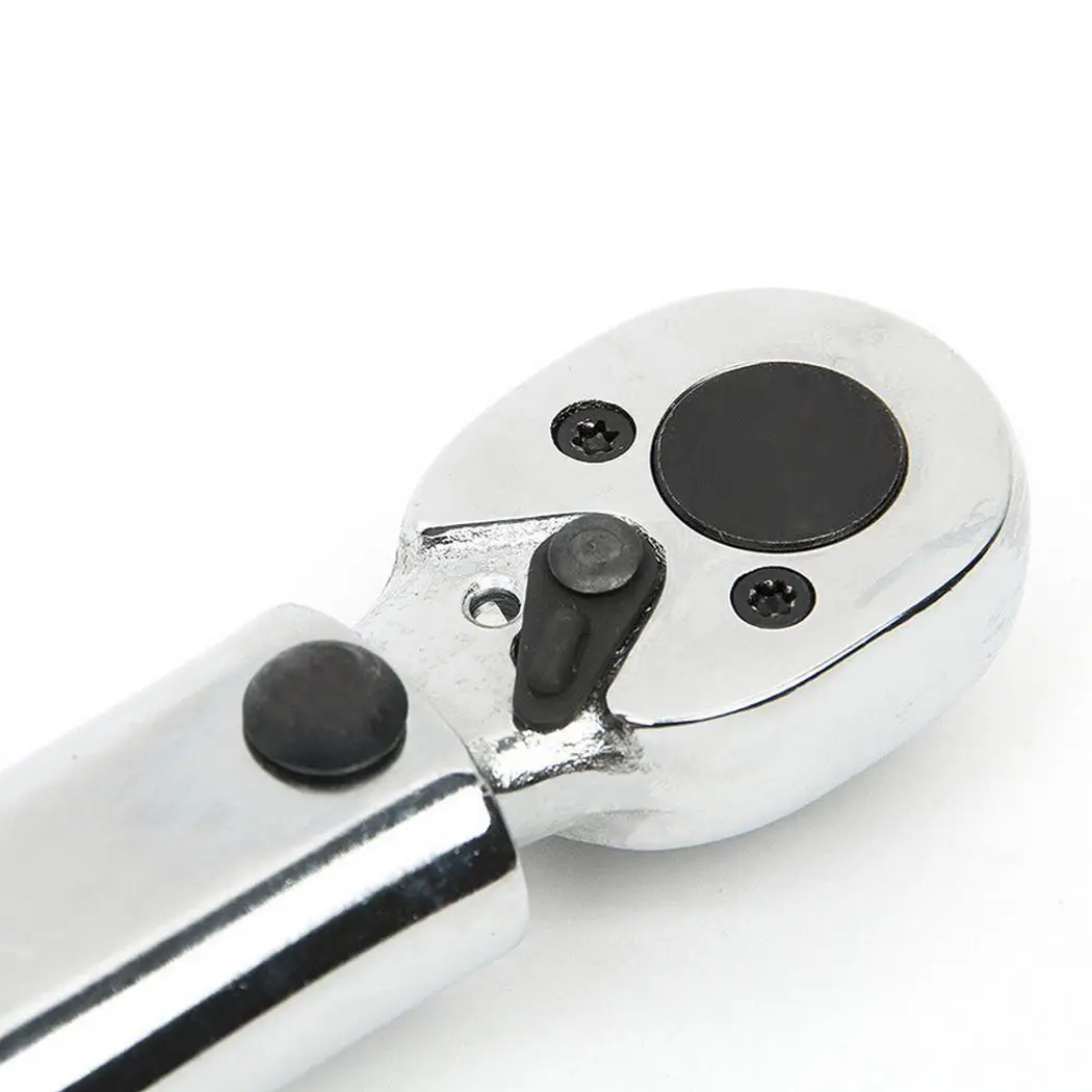 Multifunction Two-way Precise Ratchet Wrench Torque Wrench Silver Repair Tools Single Head Box