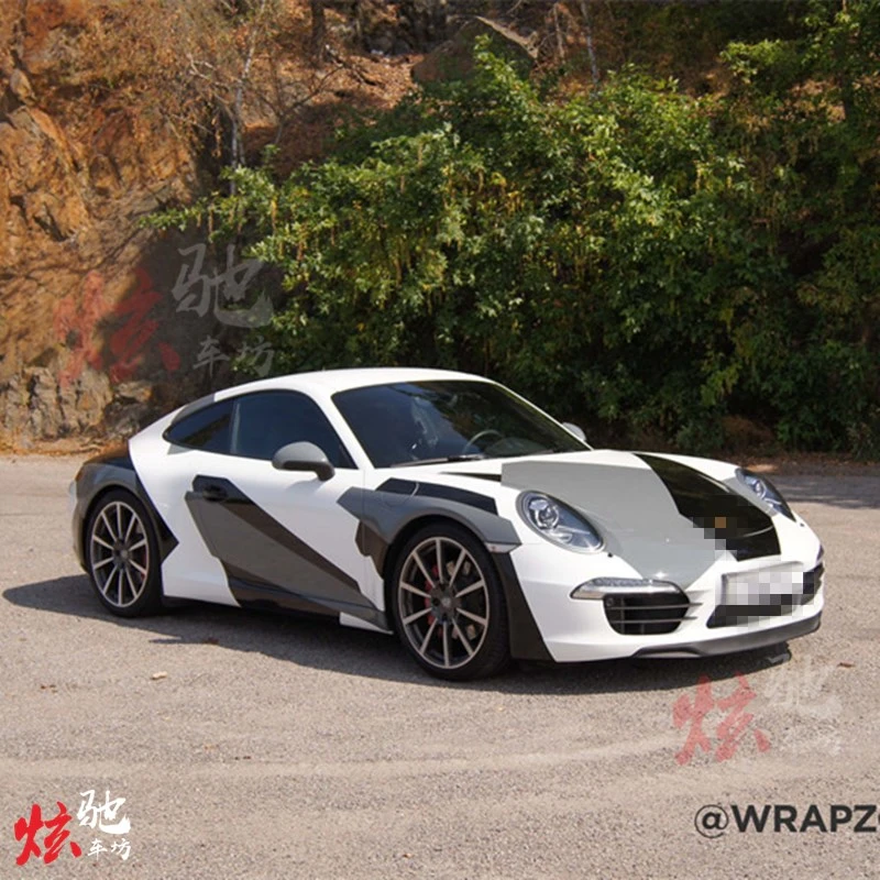 ポルシェ911 Gts用の車のステッカー カスタマイズされたカモフラージュステッカー 外装改造 スポーツ 車のステッカー Aliexpress