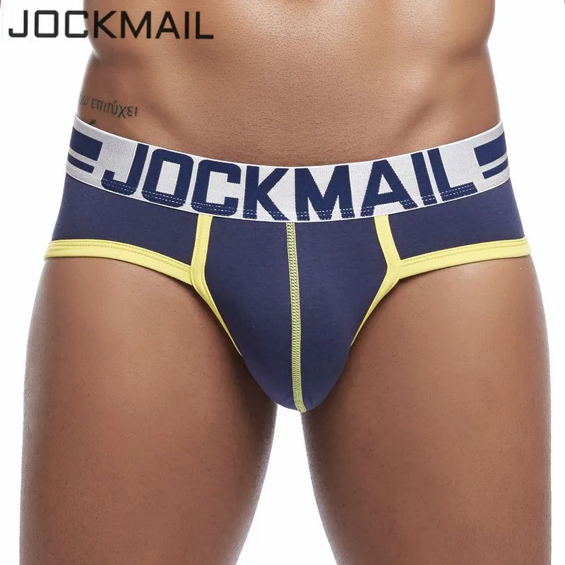Трусы брифы JOCKMAIL мужские Брендовое пикантное нижнее белье шорты из мягкого