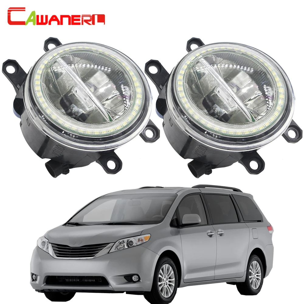 Cawanerl для Toyoya Sienna 2009 2010 2011 2012 2013 автомобиля H11 светодиодный лампы 4000LM туман