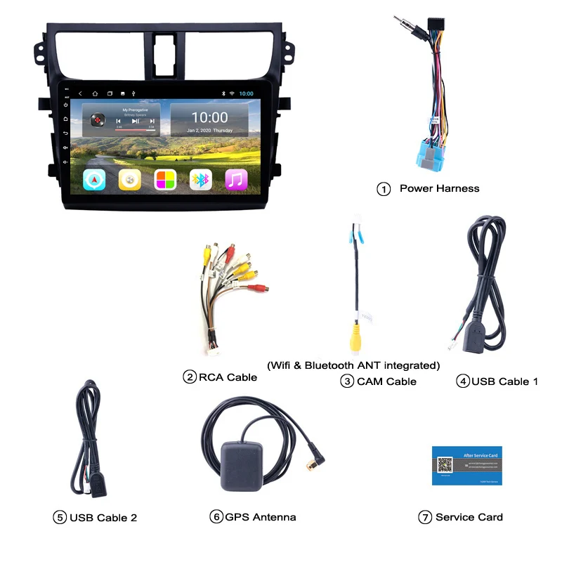 2G RAM for 2015-2018 Suzuki Celerio Android 9 HD Touchscreen 9 inch Head Unit car GPS Radio