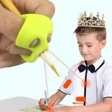 Stylo correcteur de pouce, fournitures d'orthodontie pour l'étude, stylo scolaire en Silicone O4s9, 5 pièces 