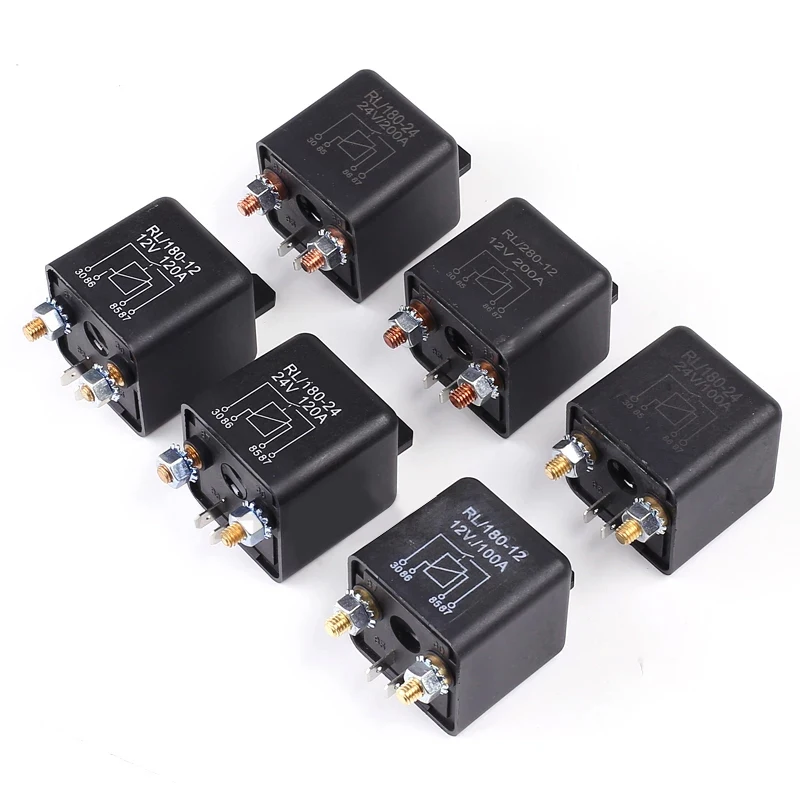 Automotive Relay High Current Starting Relay 200A 100A 12V 24V Power Heavy Current Start