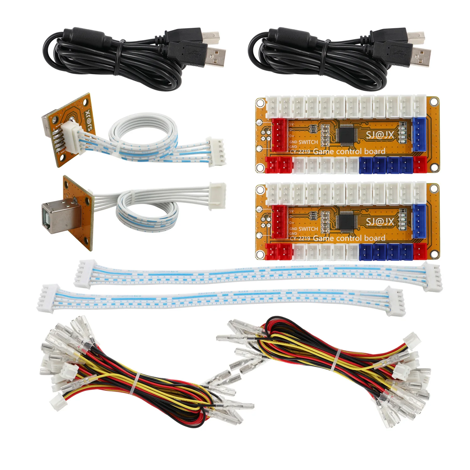 Sj @ Jx Arcade Game Encoder Usb 2 Player Gamepad Pulsante Led Joystick Controller Per Nintendo Switch Pc Ps3 Raspberry Pi