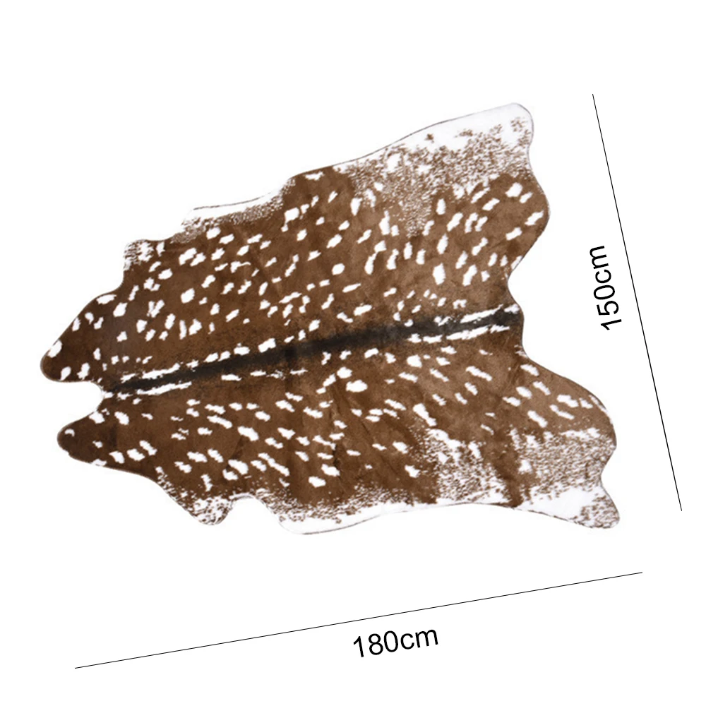 Новое поступление PV бархат Имитация животных шкуры Ковры Sika ковер с оленем 155*180 см ковры для гостиной спальни коврик