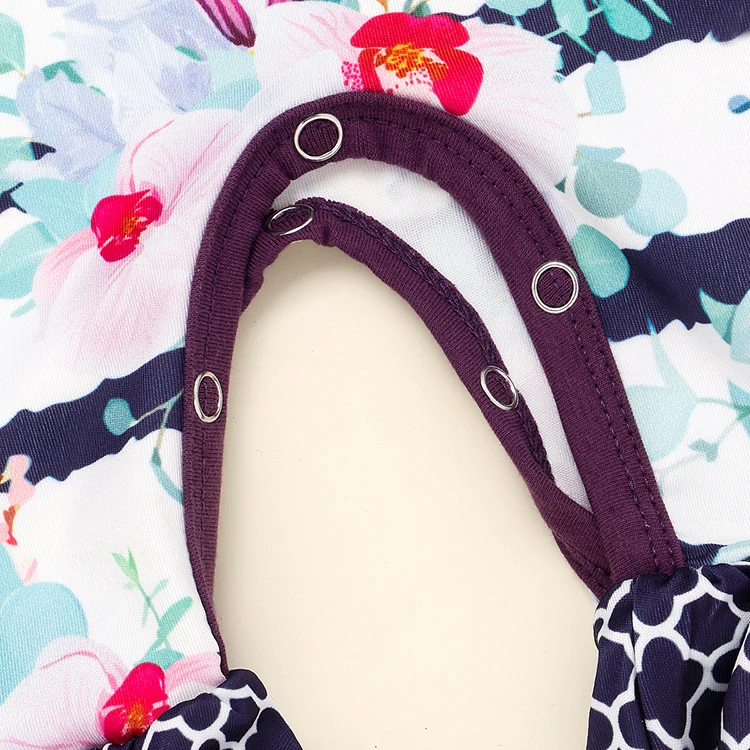 Весенне-осенняя одежда для малышей; комбинезон для новорожденных девочек; комбинезон в полоску с длинными рукавами и цветочным принтом; костюм для подвижных игр; винтажная одежда