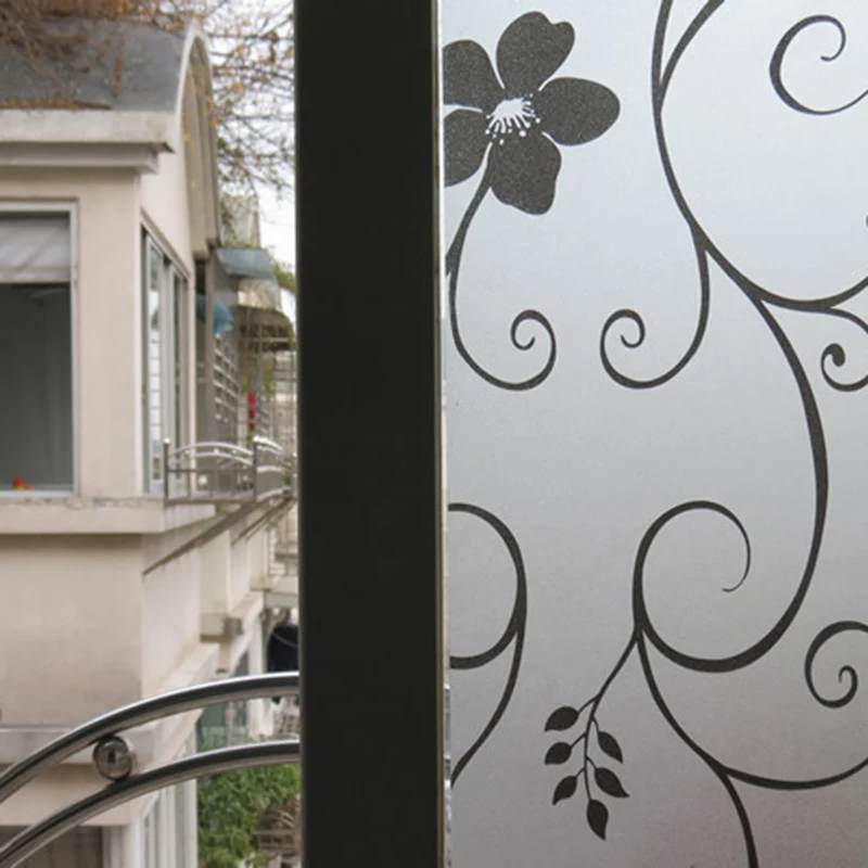 

200 X 60CM Window Stickers Room Bathroom Home Glass Window Door Decals Privacy Film Sticker PVC Frosted
