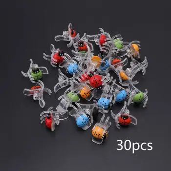 

30 30 Pcs Orchid Clips Ladybug Plant Clips KINGLAKE Garden Support Clips Durable Plant Flower Stem Clips Garden Tomato Trellis
